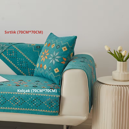 Bohemian Chenille Koltuk Kılıfı