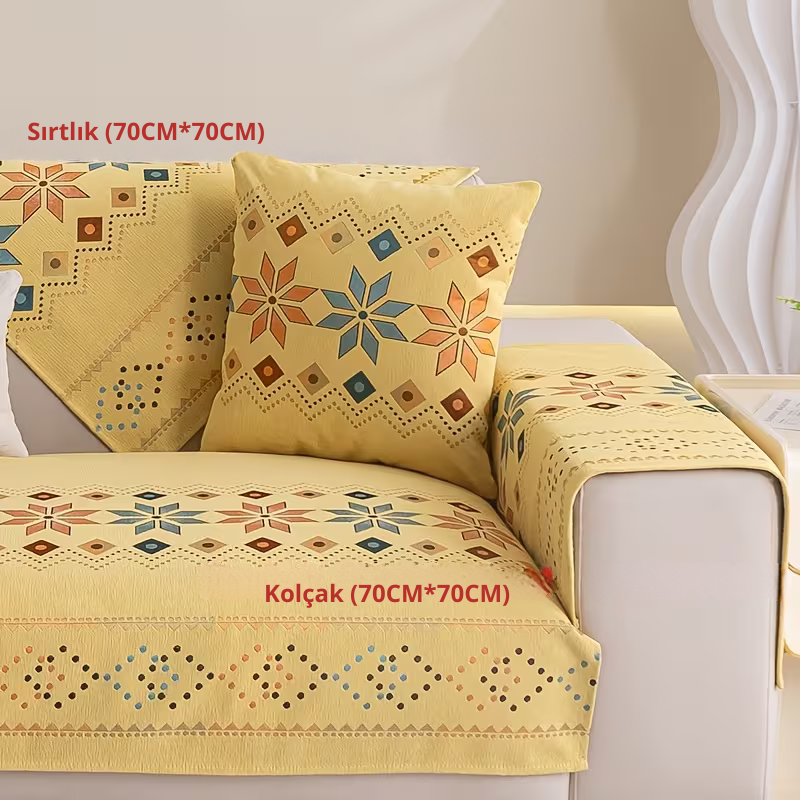 Bohemian Chenille Koltuk Kılıfı