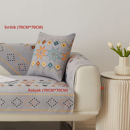 Bohemian Chenille Koltuk Kılıfı