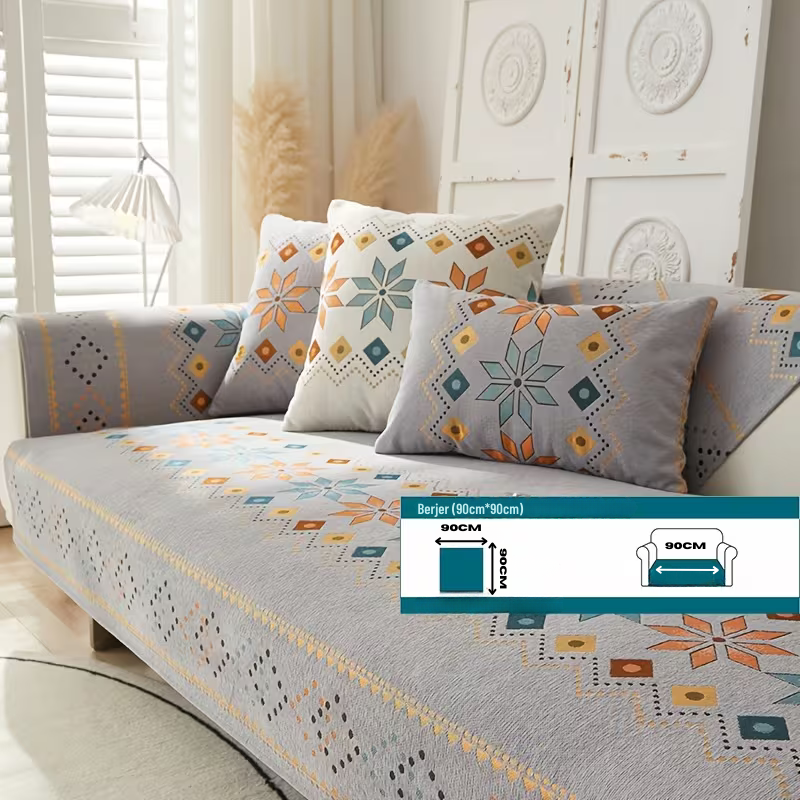Bohemian Chenille Koltuk Kılıfı