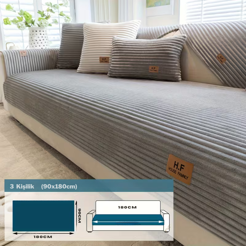 HF Peluş Koltuk Kılıfı