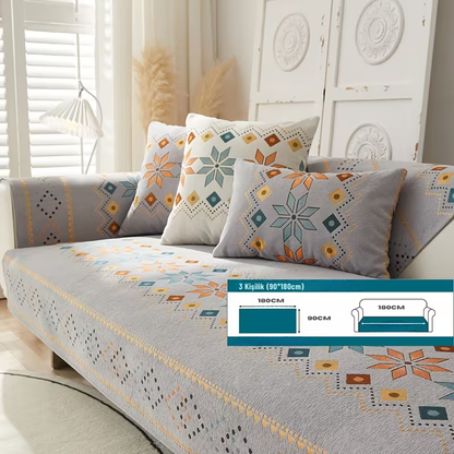 Bohemian Chenille Koltuk Kılıfı