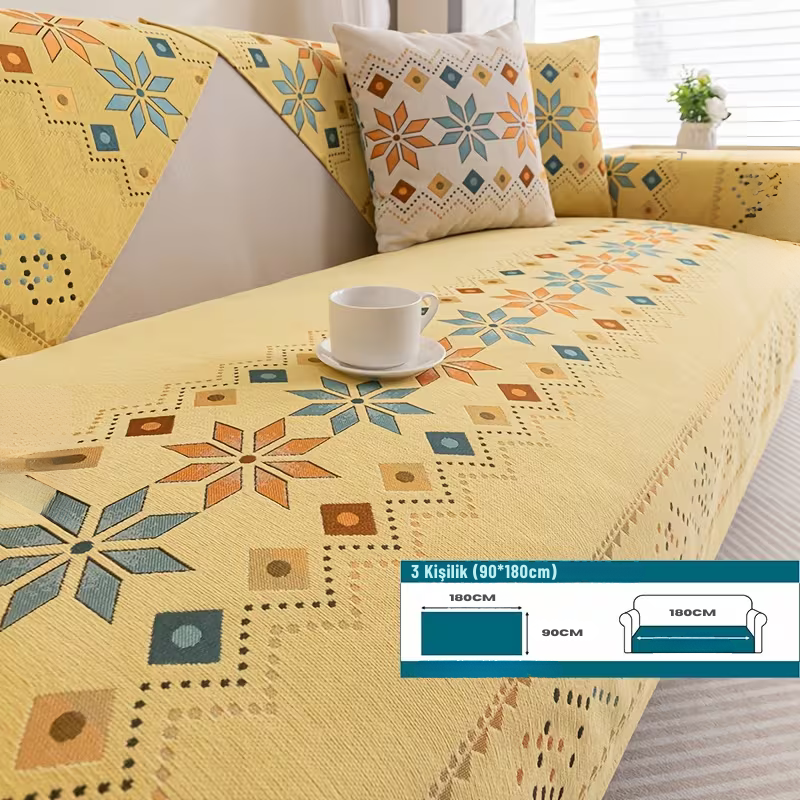 Bohemian Chenille Koltuk Kılıfı