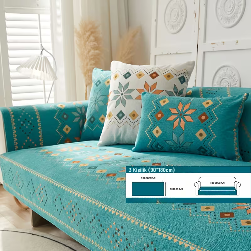 Bohemian Chenille Koltuk Kılıfı