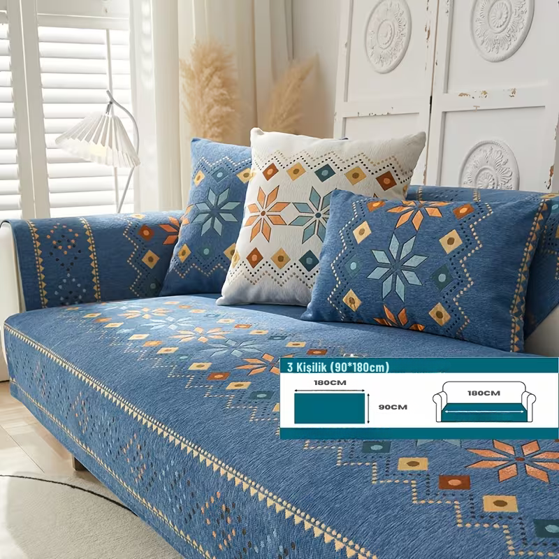 Bohemian Chenille Koltuk Kılıfı