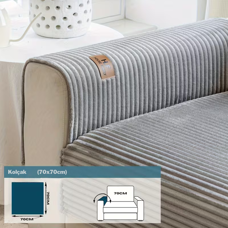 HF Peluş Koltuk Kılıfı