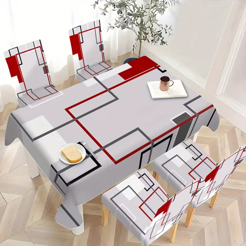 Moda Baskılı Masa Sandalye Örtüsü