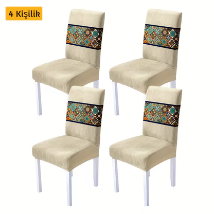 Boho Zarif Desenli Masa Sandalye Örtüsü