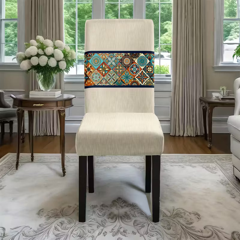 Boho Zarif Desenli Masa Sandalye Örtüsü