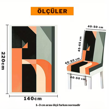 Baskılı Masa Sandalye Örtüsü