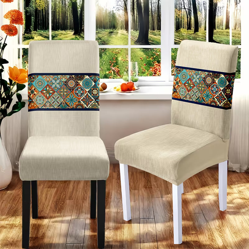 Boho Zarif Desenli Masa Sandalye Örtüsü